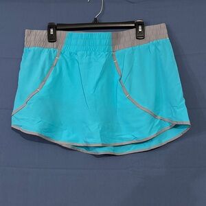 Avalanche Women's Aqua Blue and Gray Active Skort NWOT